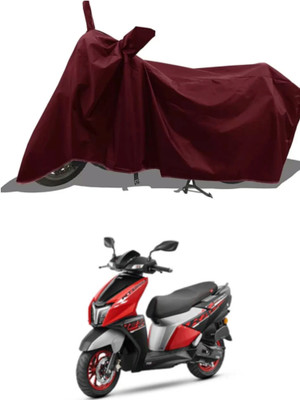 WMIZEXA Waterproof Two Wheeler Cover for TVS(Ntorq 125, Maroon)