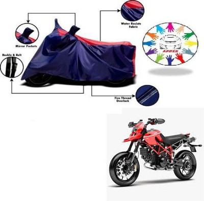 DeepShakshi AUTOMOTIVE Waterproof Two Wheeler Cover for Ducati(Hypermotard, Blue, Red)