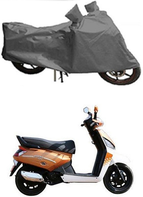 Mdstar Waterproof Two Wheeler Cover for Mahindra(Gusto 125, Grey)