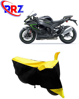 RRZ Waterproof Two Wheeler Cover for Kawasaki(Ninja ZX 10R, Black, Yellow)