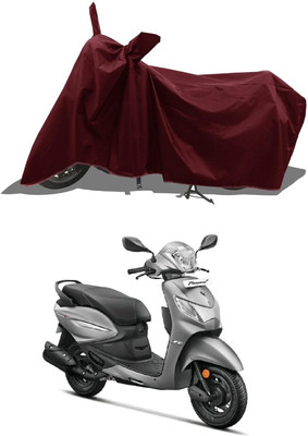 KEDIT Two Wheeler Cover for Hero(Pleasure+ 110, Maroon)