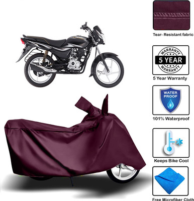 MISSION COLLECTION Waterproof Two Wheeler Cover for Bajaj(Platina 100 DTS-i, Maroon)