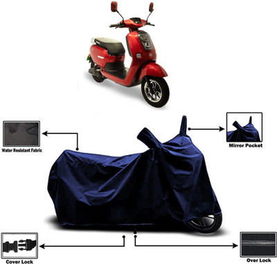 Amexride Two Wheeler Cover for Okinawa(Lite, Blue)