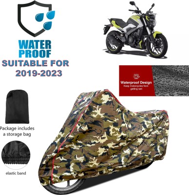 PAGORA Waterproof Two Wheeler Cover for Bajaj(Dominar, Yellow)