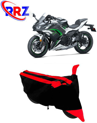AutoGalaxy Waterproof Two Wheeler Cover for Kawasaki(Ninja 650, Black, Red)