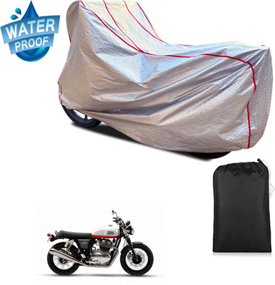 PAGORA Waterproof Two Wheeler Cover for Royal Enfield(Interceptor 650, Silver)
