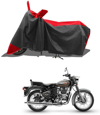 PAGORA Waterproof Two Wheeler Cover for Royal Enfield(Bullet 500, Red, Black)