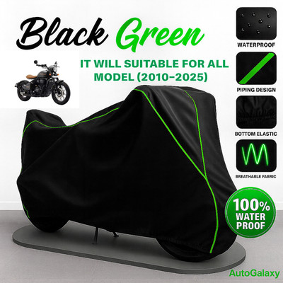 AutoGalaxy Waterproof Two Wheeler Cover for JAWA(Perak, Black)