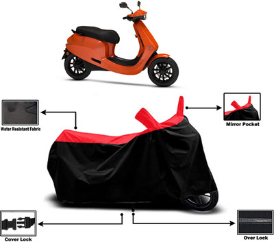 Amexride Two Wheeler Cover for Ola(Electric Scooter, Red)