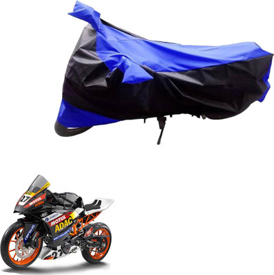 Mdstar Waterproof Two Wheeler Cover for KTM(RC 390, Black, Blue)