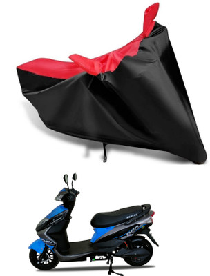 KEDIT Two Wheeler Cover for Ampere(Reo Elite BS6, Red, Black)