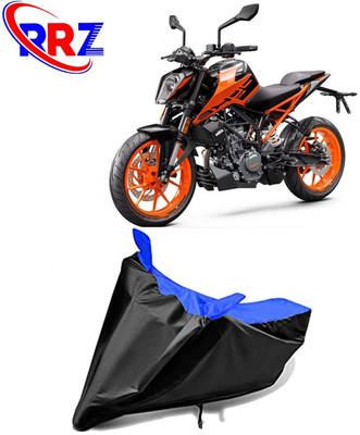RRZ Waterproof Two Wheeler Cover for KTM(Duke 200, Black, Blue)