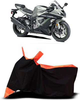VESMEI Two Wheeler Cover for Kawasaki(Ninja ZX-6R BS6, Orange)