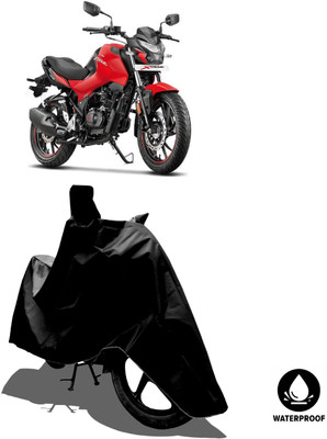 Amexride Waterproof Two Wheeler Cover for Hero(Motocorp Xtreme 160 R, Black)