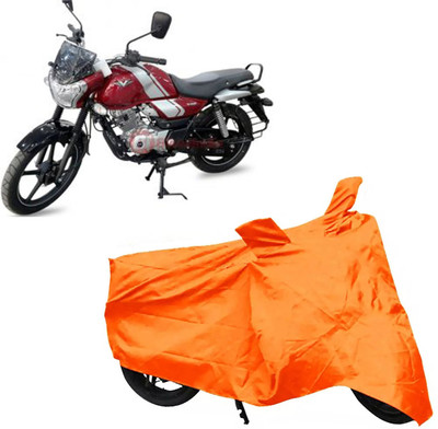 ROYAL AUTO MART Two Wheeler Cover for Bajaj(V12, Orange)
