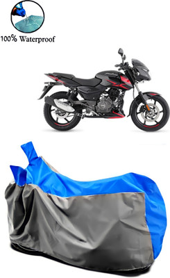 APNEK Waterproof Two Wheeler Cover for Bajaj(Pulsar 150, Grey, Blue)