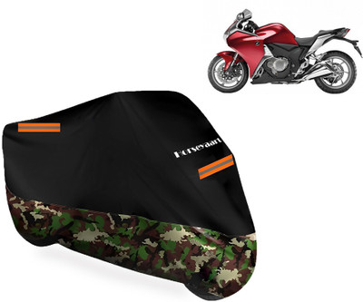 Horseyaart Waterproof Two Wheeler Cover for Honda(VFR 1200F, Multicolor)