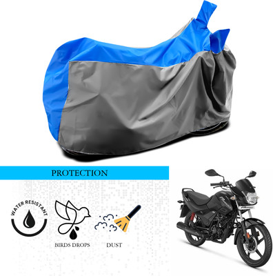 ANTHUB Waterproof Two Wheeler Cover for Hero(Passion, Grey, Blue)