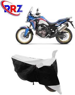 RRZ Waterproof Two Wheeler Cover for Honda(Africa Twin, Black, White)