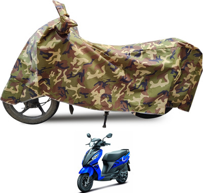 Euro Care Waterproof Two Wheeler Cover for Suzuki(Let's, Black)