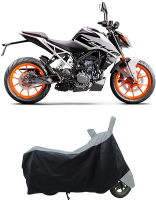 Coxtor Waterproof Two Wheeler Cover for KTM(200 Duke BS6, Grey)