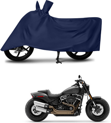 Mdstar Waterproof Two Wheeler Cover for Harley Davidson(Fat Boy, Blue)