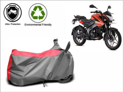 RM Collections Waterproof Two Wheeler Cover for Bajaj(Pulsar 125 Neon, Red, Grey)