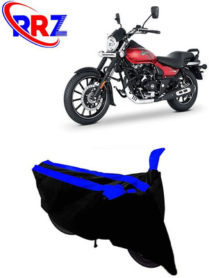 RRZ Waterproof Two Wheeler Cover for Bajaj(Avenger 160 Street, Black, Blue)
