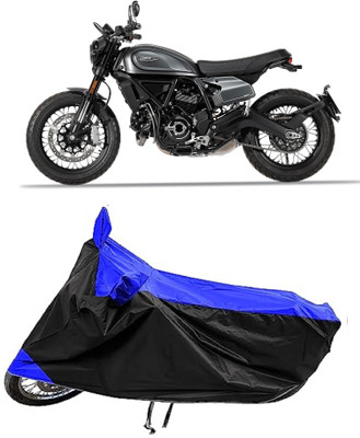 GROFATIK Two Wheeler Cover for Ducati(Scrambler Icon, Blue)