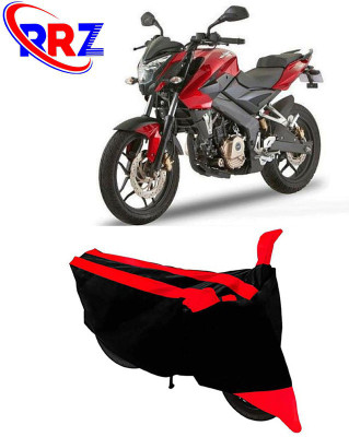 RRZ Waterproof Two Wheeler Cover for Bajaj(Pulsar 200 NS DTS-i, Black, Red)
