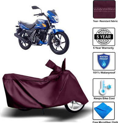 MISSION COLLECTION Waterproof Two Wheeler Cover for TVS(Flame SR125, Maroon)