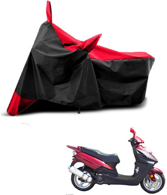 KEDIT Two Wheeler Cover for Mahindra(Flyte, Red, Black)