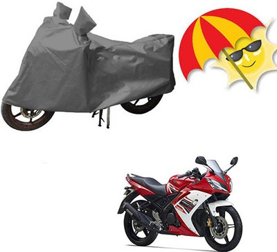 MMSSTAR Waterproof Two Wheeler Cover for Yamaha(R15 V3, Grey)