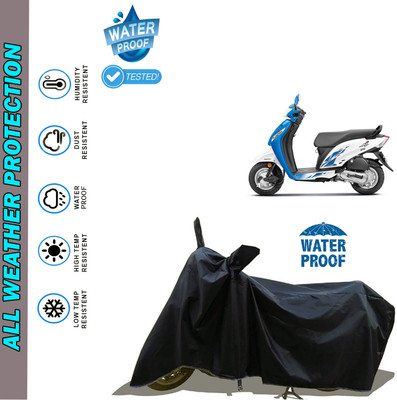AutoGalaxy Waterproof Two Wheeler Cover for Honda(Activa i, Black)
