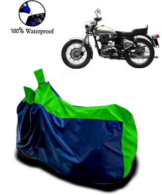 rakku Waterproof Two Wheeler Cover for Royal Enfield(Bullet, Green, Blue)