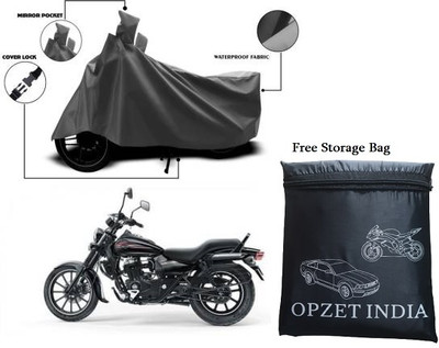 OPZET INDIA Waterproof Two Wheeler Cover for Royal Enfield(Classic Gunmetal BS6, Grey)