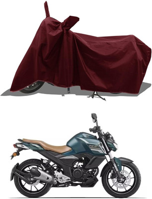 KEDIT Two Wheeler Cover for Yamaha(FZS-FI BS6, Maroon)