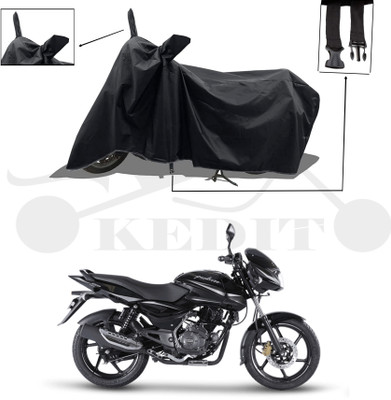 KEDIT Two Wheeler Cover for Bajaj(Pulsar, Black)