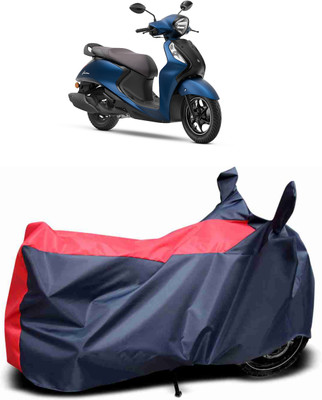 MMSSTAR Waterproof Two Wheeler Cover for Yamaha(Fascino, Red, Blue)