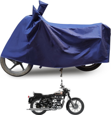 MOCKHE Two Wheeler Cover for Royal Enfield(Bullet 350, Blue)