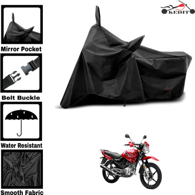KEDIT Two Wheeler Cover for Universal For Bike(YBR 110, Black)