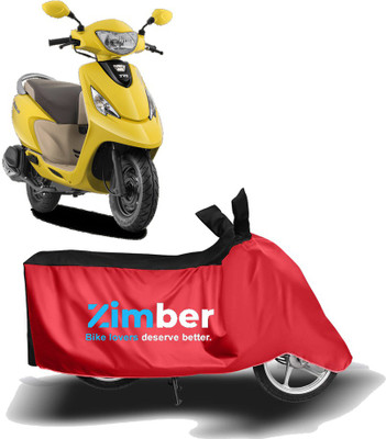 APNEK Two Wheeler Cover for TVS(Zest, Red, Black)