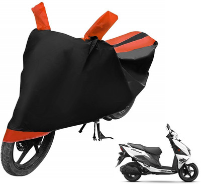 Auto Hub Two Wheeler Cover for Suzuki(Avenis 125, Orange)