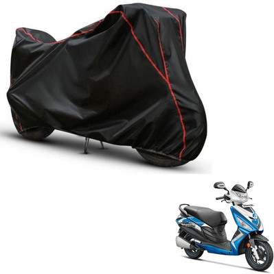 Car Life Two Wheeler Cover for Hero(Maestro Edge, Black, Red)