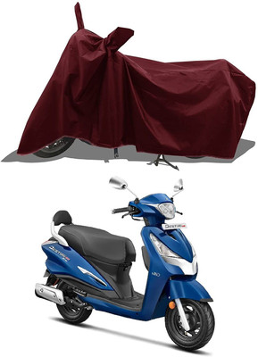 KEDIT Waterproof Two Wheeler Cover for Hero(Destini 125, Maroon)