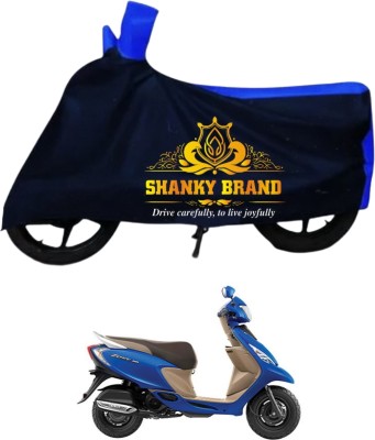 ShankyBrand Two Wheeler Cover for TVS, Universal For Bike(Scooty Zest BS6, Blue)