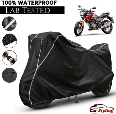 Car Styling Waterproof Two Wheeler Cover for Honda(CBZ, Black, White)