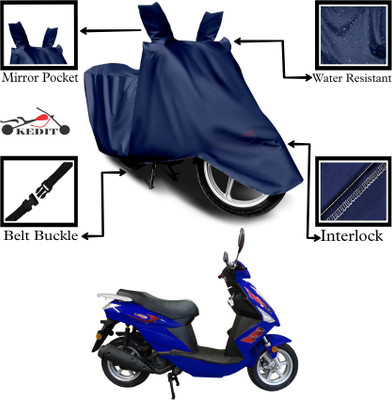 KEDIT Two Wheeler Cover for Mahindra(Gusto 125 BS6, Blue)