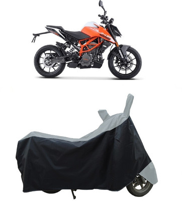 Coxtor Waterproof Two Wheeler Cover for KTM(125 Duke BS6, Grey)