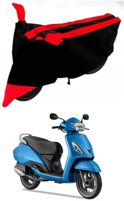 AutoGalaxy Waterproof Two Wheeler Cover for TVS(Jupiter, Red, Black)